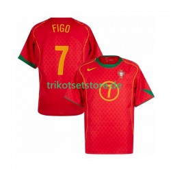 Portugal Figo 7 Retro 2004 Herren Trikot Heim Kurzarm