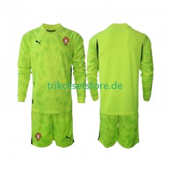 Portugal Torwart 2025 Kinder Trikotset Heim Langarm