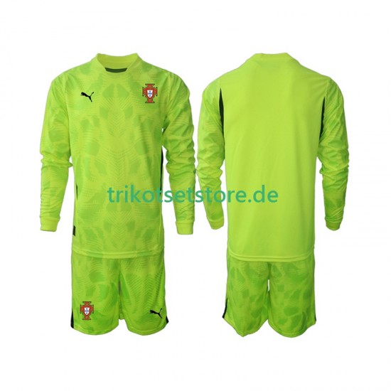 Portugal Torwart 2025 Kinder Trikotset Heim Langarm