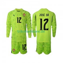 Portugal Torwart Jose Sa 12 2025 Kinder Trikotset Heim Langarm
