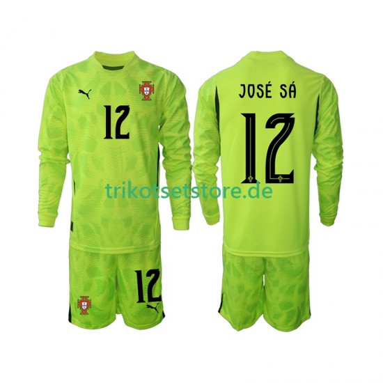 Portugal Torwart Jose Sa 12 2025 Kinder Trikotset Heim Langarm
