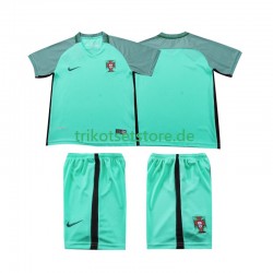 Portugal Retro 2016 Kinder Trikotset Auswärts Kurzarm