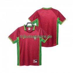 Portugal Retro 1998 Herren Trikot Heim Kurzarm
