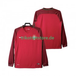 Portugal Retro 2016 Herren Trikot Heim Langarm