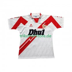 Rayo Vallecano Retro 1994 1995 Herren Trikot Heim Kurzarm