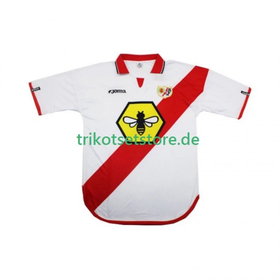 Rayo Vallecano Retro 2000 2001 Herren Trikot Heim Kurzarm