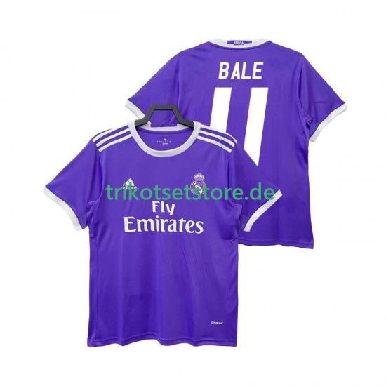 Real Madrid BALE 11 Retro 2016 2017 Herren Trikot Auswärts Kurzarm