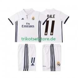 Real Madrid BALE 11 Retro 2016 2017 Kinder Trikotset Heim Kurzarm