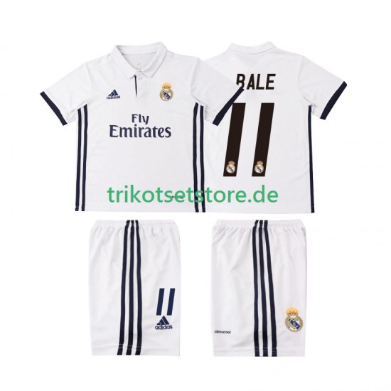 Real Madrid BALE 11 Retro 2016 2017 Kinder Trikotset Heim Kurzarm