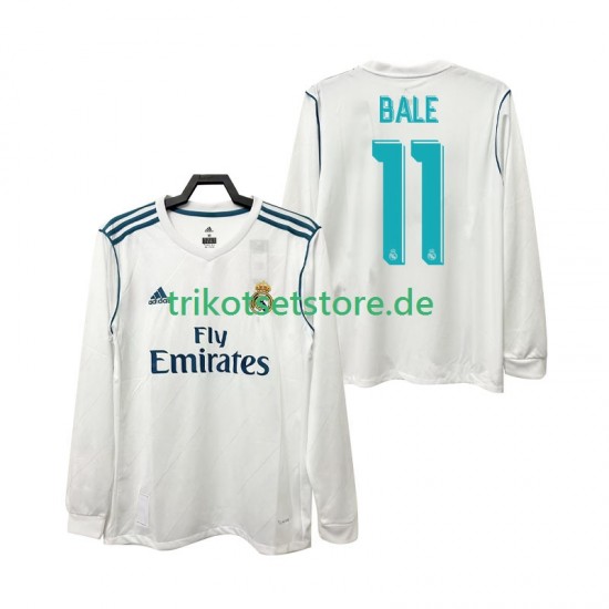 Real Madrid BALE 11 Retro 2017 2018 Herren Trikot Heim Langarm