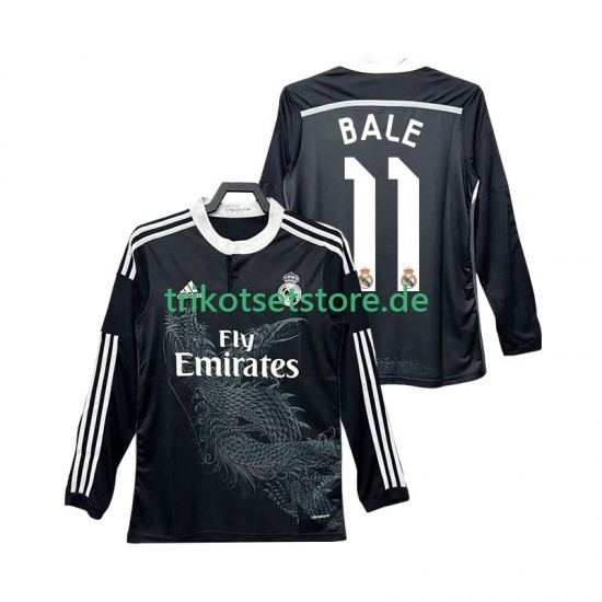Real Madrid BALE 11 Retro 2014 2015 Herren Trikot Ausweich Langarm