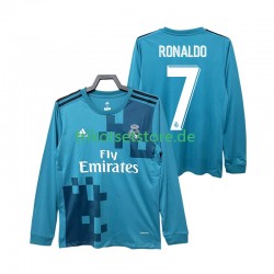 Real Madrid CRISTIANO RONALDO 7 Retro 2017 2018 Herren Trikot Ausweich Langarm