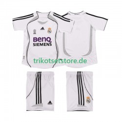 Real Madrid Retro 2006 2007 Kinder Trikotset Heim Kurzarm