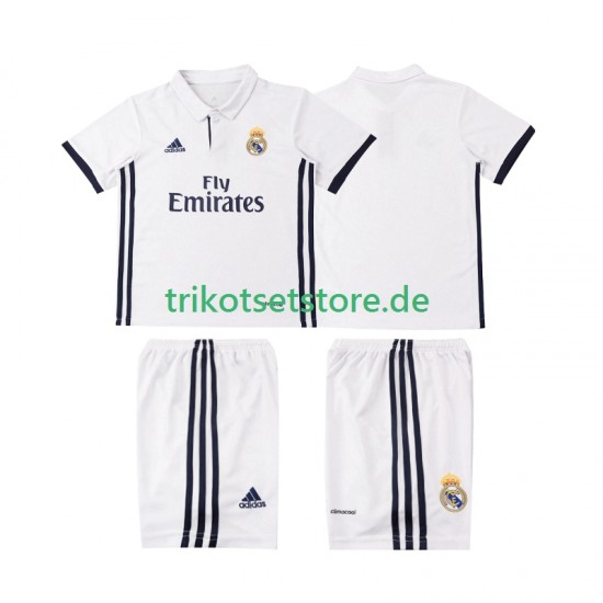 Real Madrid Retro 2016 2017 Kinder Trikotset Heim Kurzarm