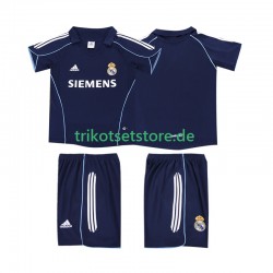 Real Madrid Retro 2005 2006 Kinder Trikotset Auswärts Kurzarm
