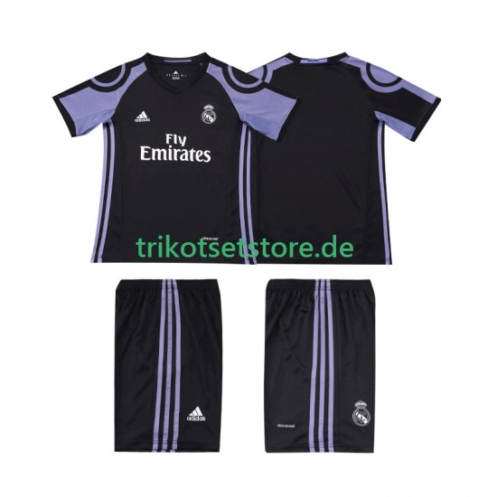 Real Madrid Retro 2016 2017 Kinder Trikotset Ausweich Kurzarm