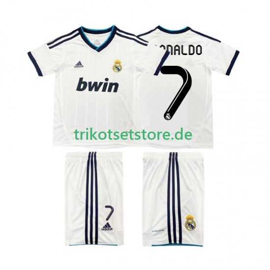 Real Madrid Cristiano Ronaldo 7 Retro 2012 2013 Kinder Trikotset Heim Kurzarm