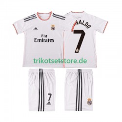 Real Madrid Cristiano Ronaldo 7 Retro 2013 2014 Kinder Trikotset Heim Kurzarm