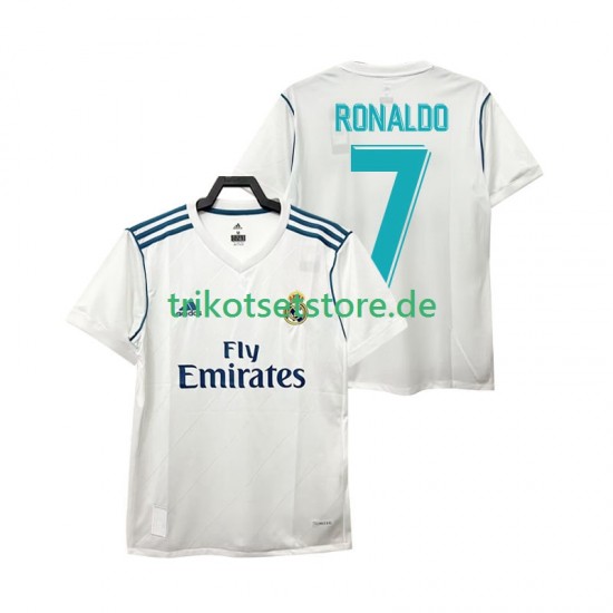 Real Madrid Cristiano Ronaldo 7 Retro 2017 Herren Trikot Heim Kurzarm