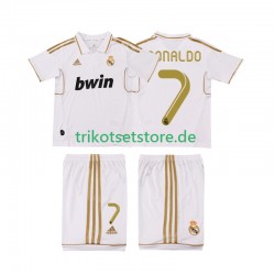 Real Madrid Cristiano Ronaldo 7 Retro 2011 2012 Kinder Trikotset Heim Kurzarm