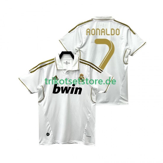 Real Madrid Cristiano Ronaldo 7 Retro 2011 2012 Herren Trikot Heim Kurzarm