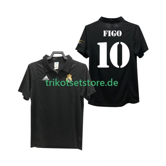 Real Madrid FIGO 10 Retro 2002 2003 Herren Trikot Auswärts Kurzarm