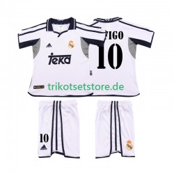 Real Madrid FIGO 10 Retro 2001 2002 Kinder Trikotset Heim Kurzarm