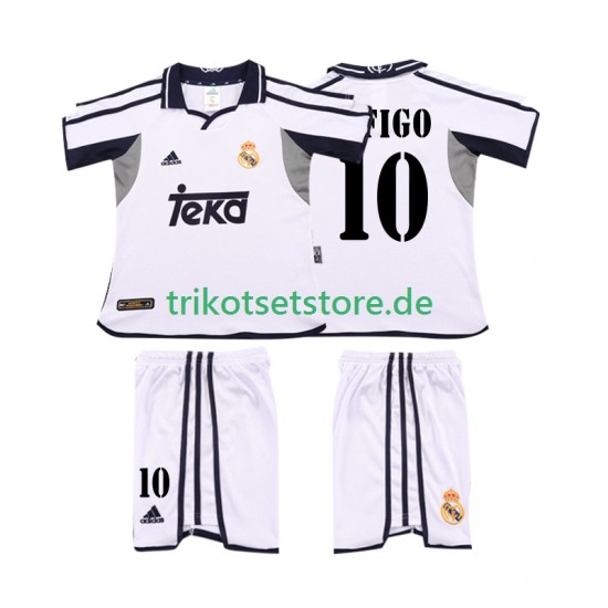 Real Madrid FIGO 10 Retro 2001 2002 Kinder Trikotset Heim Kurzarm