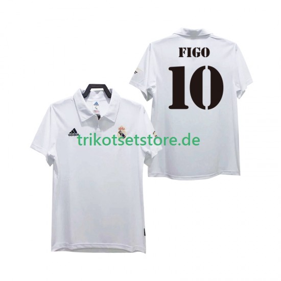 Real Madrid FIGO 10 Retro 2002 2003 Herren Trikot Heim Kurzarm