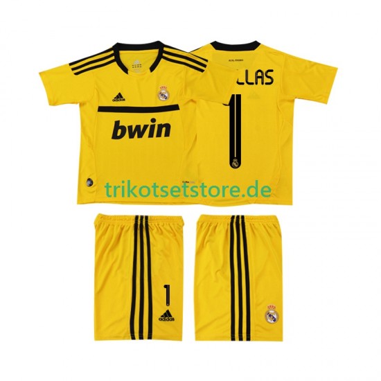 Real Madrid Torwart CASILLAS 1 Retro 2011 2012 Kinder Trikotset Heim Kurzarm