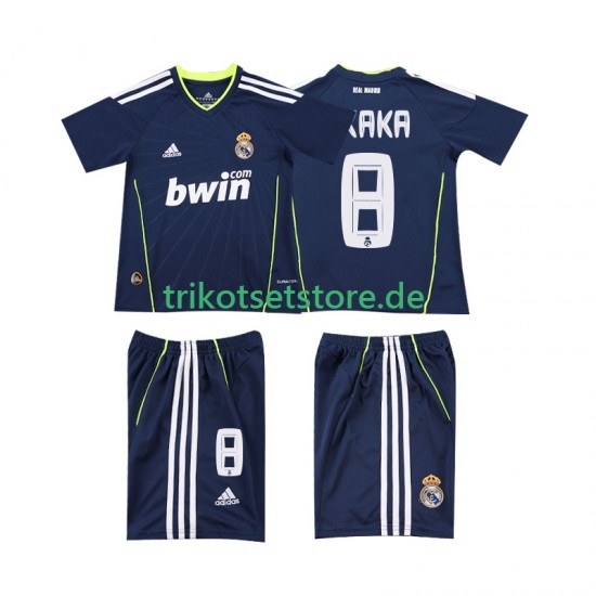 Real Madrid KAKA 8 Retro 2010 2011 Kinder Trikotset Auswärts Kurzarm