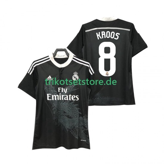Real Madrid KROOS 8 Retro 2014 2015 Herren Trikot Auswärts Kurzarm