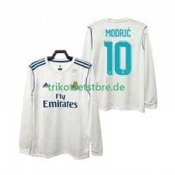 Real Madrid Modrić 10 Retro 2017 2018 Herren Trikot Heim Langarm