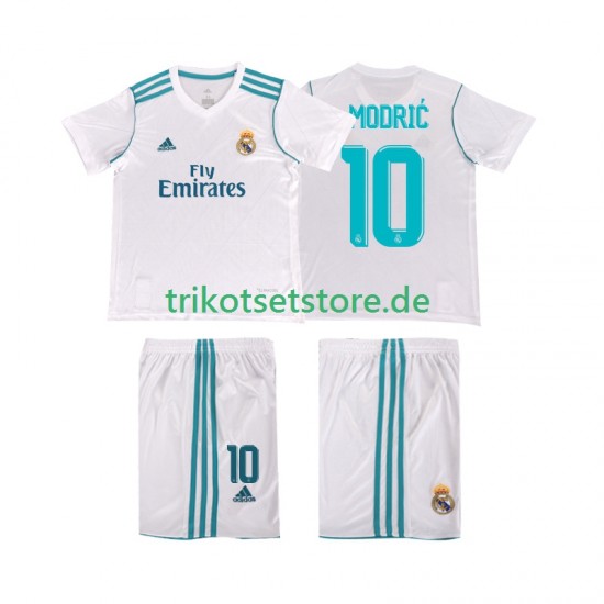 Real Madrid Modrić 10 Retro 2017 2018 Kinder Trikotset Heim Kurzarm