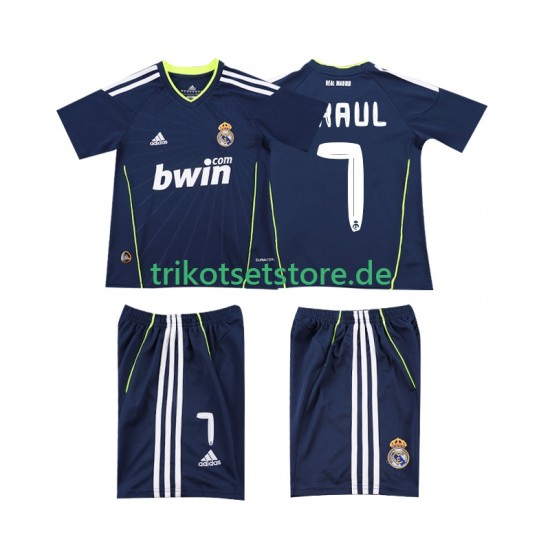 Real Madrid PAUL 7 Retro 2010 2011 Kinder Trikotset Auswärts Kurzarm