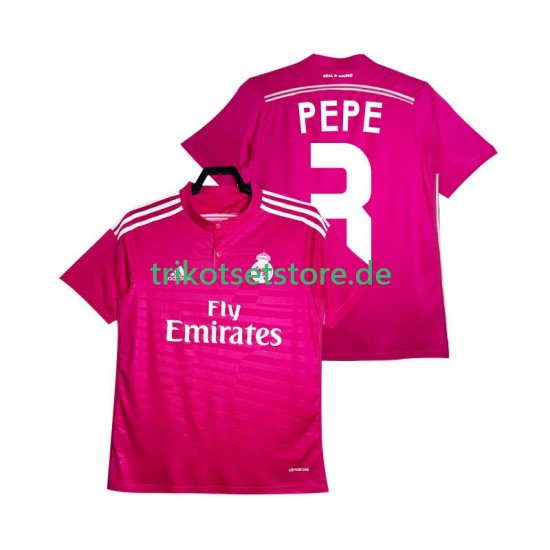 Real Madrid PEPE 3 Retro 2014 2015 Herren Trikot Auswärts Kurzarm