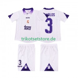 Real Madrid R CARLOS 3 Retro 1997 1998 Kinder Trikotset Heim Kurzarm