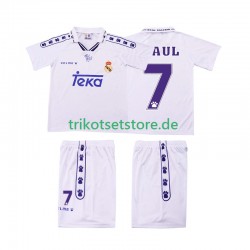 Real Madrid RAUL 7 Retro 1994 1996 Kinder Trikotset Heim Kurzarm