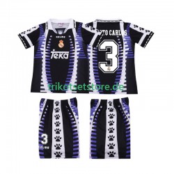 Real Madrid ROBERTO CARLOS 3 Retro 1997 1998 Kinder Trikotset Ausweich Kurzarm