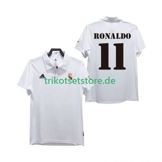 Real Madrid RONALDO 11 Retro 2002 2003 Herren Trikot Heim Kurzarm