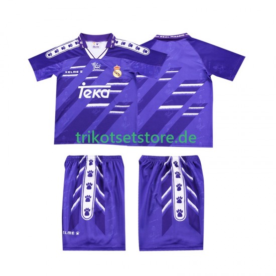 Real Madrid Retro 1994 1996 Kinder Trikotset Auswärts Kurzarm