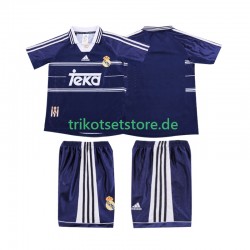 Real Madrid Retro 1998 1999 Kinder Trikotset Auswärts Kurzarm