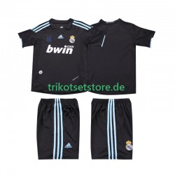 Real Madrid Retro 2009 2010 Kinder Trikotset Auswärts Kurzarm