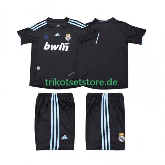 Real Madrid Retro 2009 2010 Kinder Trikotset Auswärts Kurzarm