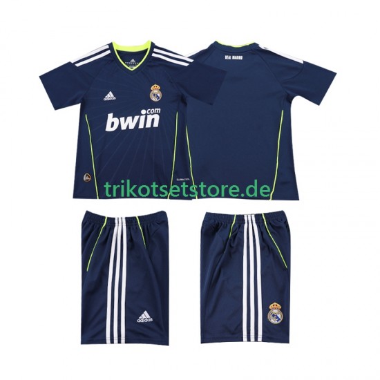 Real Madrid Retro 2010 2011 Kinder Trikotset Auswärts Kurzarm