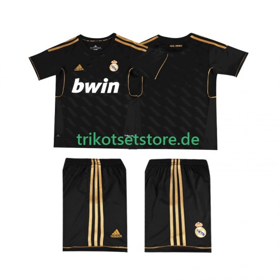 Real Madrid Retro 2011 2012 Kinder Trikotset Auswärts Kurzarm