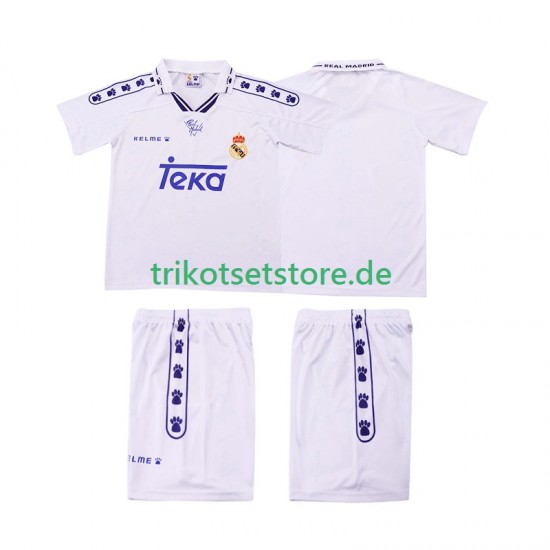 Real Madrid Retro 1994 1996 Kinder Trikotset Heim Kurzarm