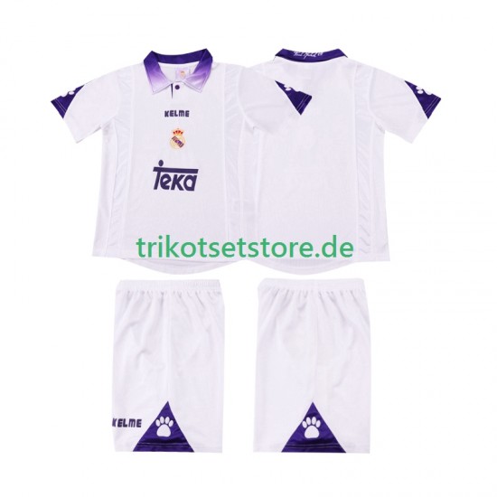 Real Madrid Retro 1997 1998 Kinder Trikotset Heim Kurzarm