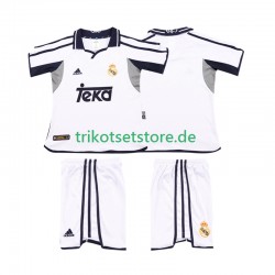 Real Madrid Retro 2001 2002 Kinder Trikotset Heim Kurzarm