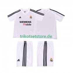 Real Madrid Retro 2004 20025 Kinder Trikotset Heim Kurzarm